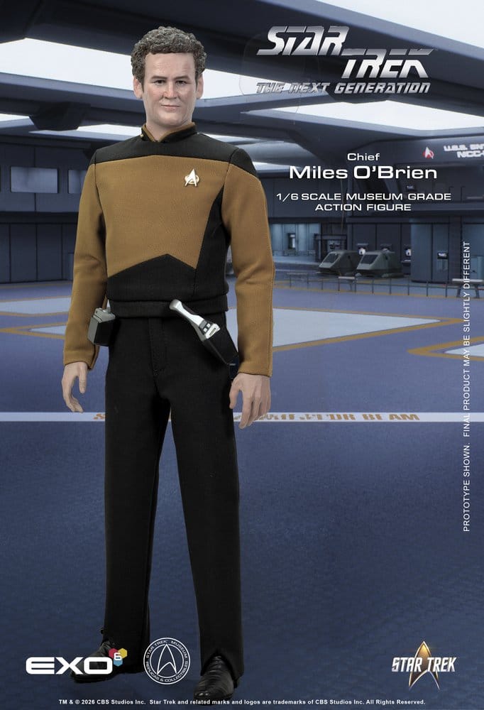 Star Trek: The Next Generation Action Figure 1/6 Chief Miles O'Brien with Transporter Console 30 cm