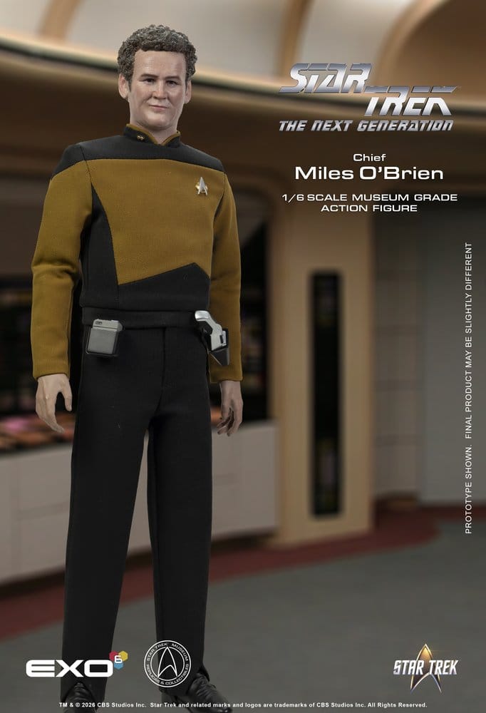 Star Trek: The Next Generation Action Figure 1/6 Chief Miles O'Brien with Transporter Console 30 cm