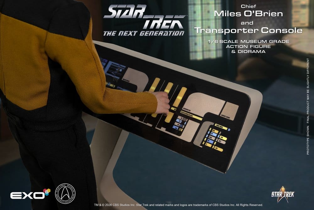 Star Trek: The Next Generation Action Figure 1/6 Chief Miles O'Brien with Transporter Console 30 cm