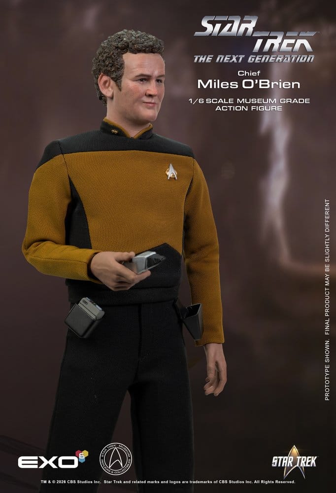 Star Trek: The Next Generation Action Figure 1/6 Chief Miles O'Brien with Transporter Console 30 cm