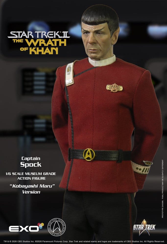 Star Trek: The Wrath of Khan Action Figure 1/6 Captain Spock Kobayashi Maru Version 30 cm