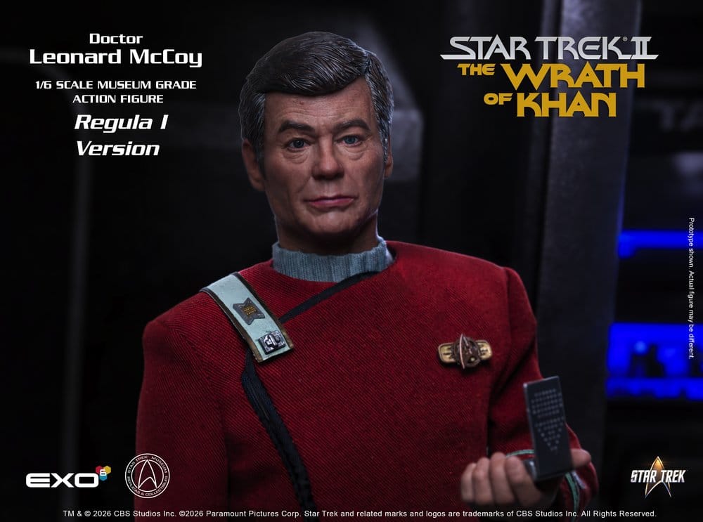 Star Trek II: The Wrath of Khan Action Figure 1/6 Dr. Leonard McCoy Regula I Version 30 cm