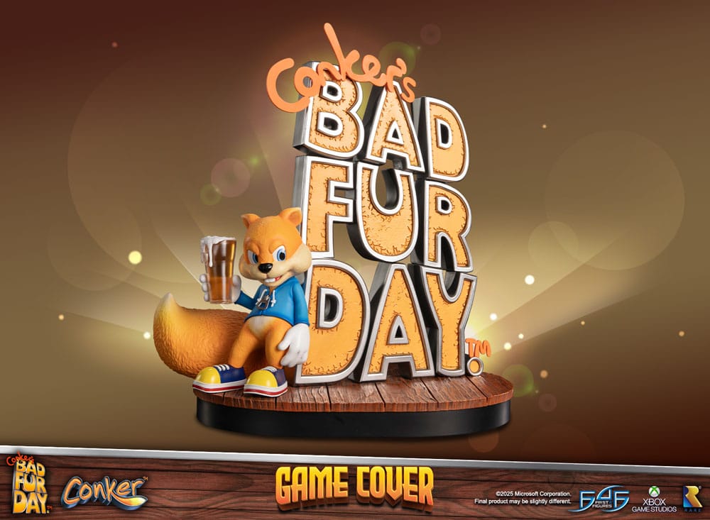 Conker's Bad Fur Day Statue Game Cover Exclusive Edition 45 cm