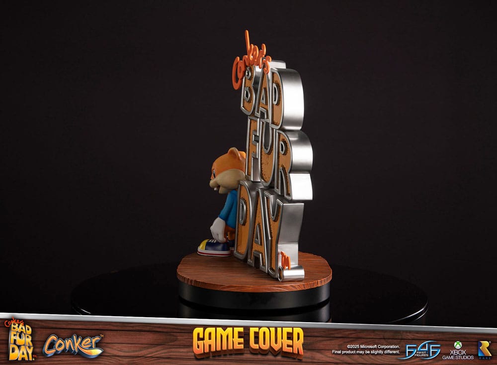 Conker's Bad Fur Day Statue Game Cover Exclusive Edition 45 cm
