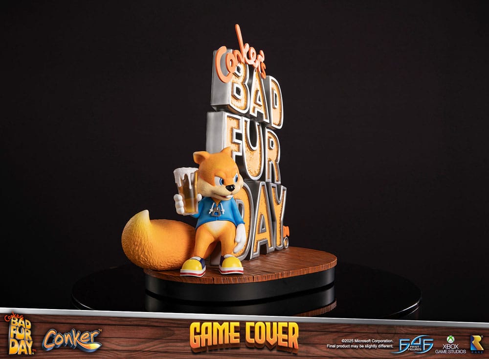 Conker's Bad Fur Day Statue Game Cover Exclusive Edition 45 cm
