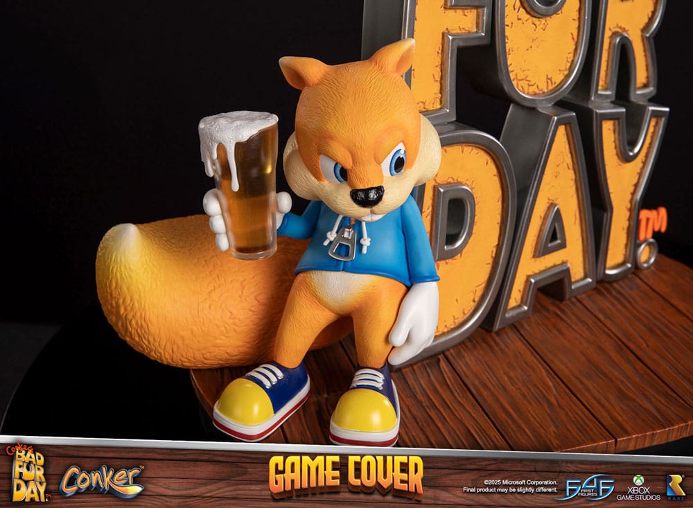 Conker's Bad Fur Day Statue Game Cover Exclusive Edition 45 cm