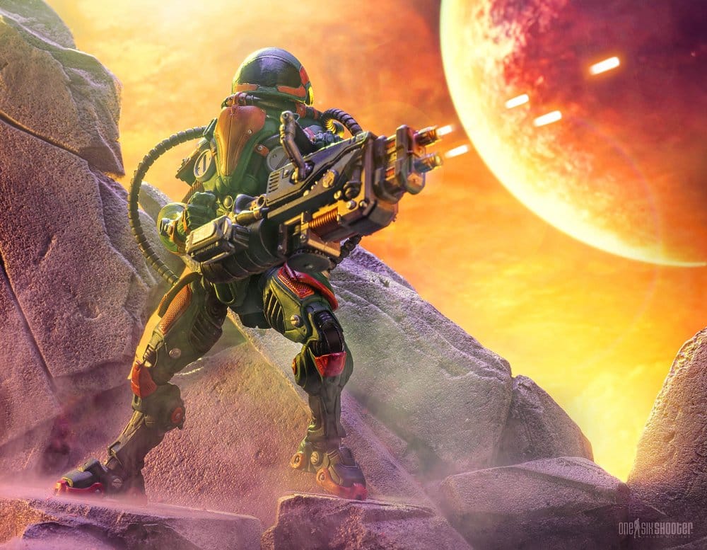 Cosmic Legions Action Figure T.U.5.C.C. Heavy Gunner