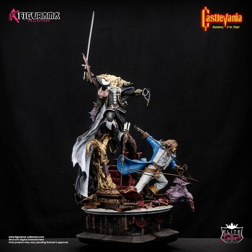 Castlevania: Symphony of the Night Elite Exclusive Statue 1/6 Alucard &amp; Richter Belmont 91 cm