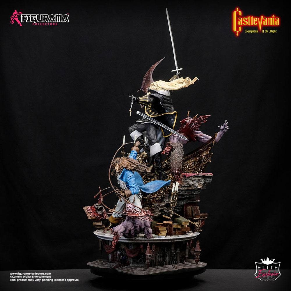 Castlevania: Symphony of the Night Elite Exclusive Statue 1/6 Alucard &amp; Richter Belmont 91 cm
