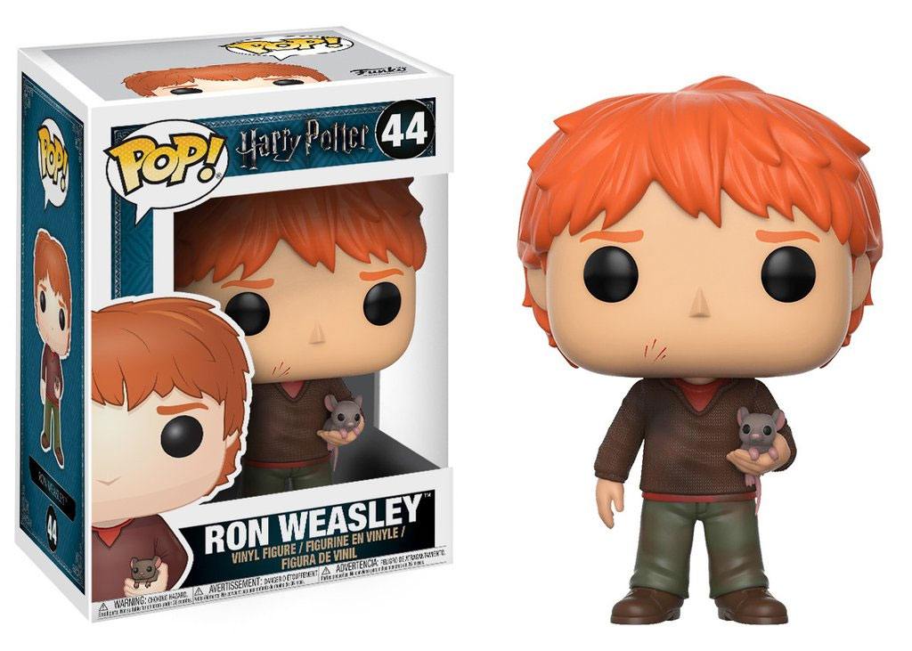 Harry Potter POP! Movies Vinyl Figure Ron Weasley with Scabbers 9 cm