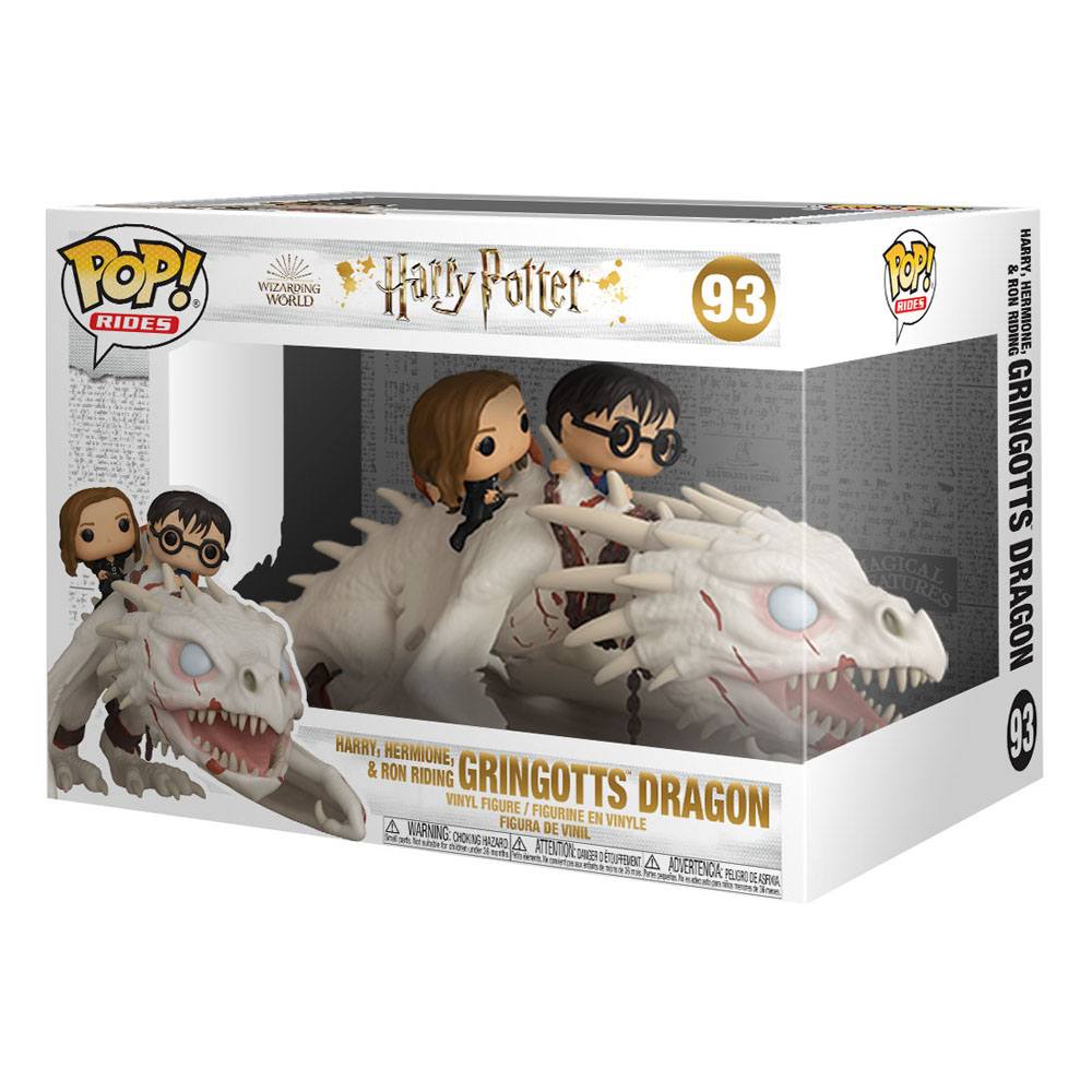 Harry Potter POP! Rides Vinyl Figure Dragon w/Harry, Ron, & Hermione 15 cm