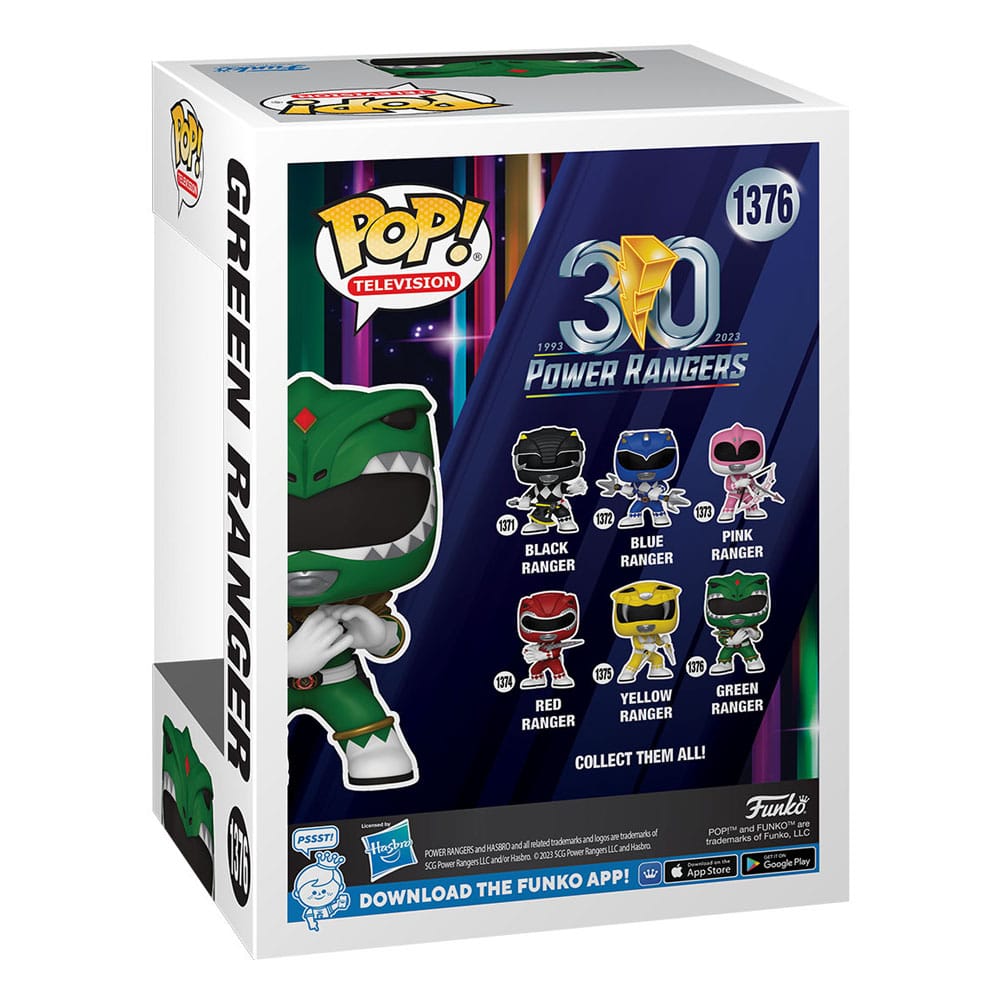 Power Rangers 30th POP! TV Vinyl Figure Green Ranger 9 cm