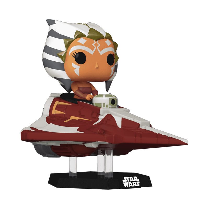 Star Wars: The Clone Wars POP! Rides Vinyl Bobble-Head Ahsoka Tano in Delta 7 Jedi Starfighter 15 cm