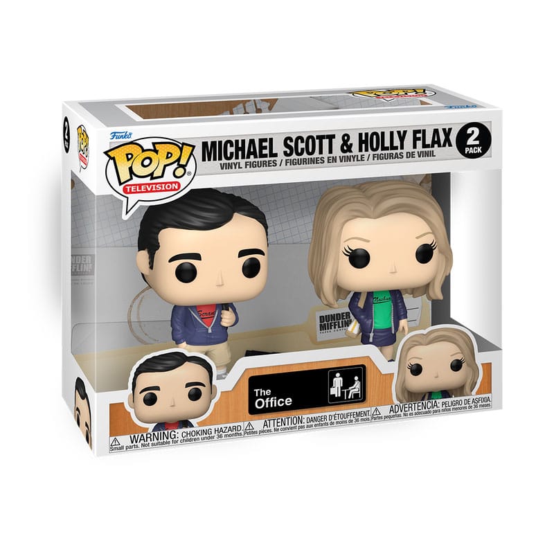 The Office POP! Television Vinyl Figures 2-Pack Michael & Holly 9 cm