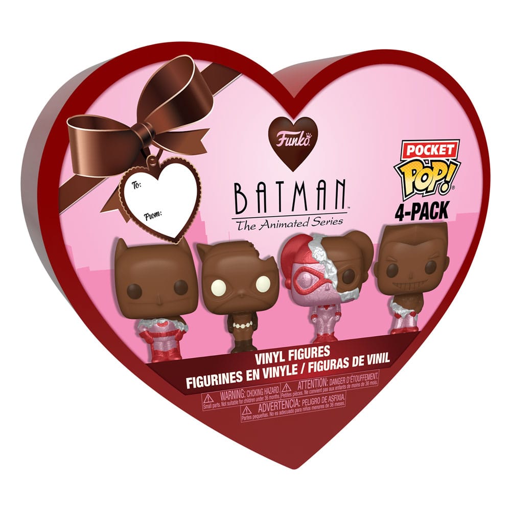 DC Valentines Pocket POP! Vinyl Figure 4-Pack Choc 4 cm