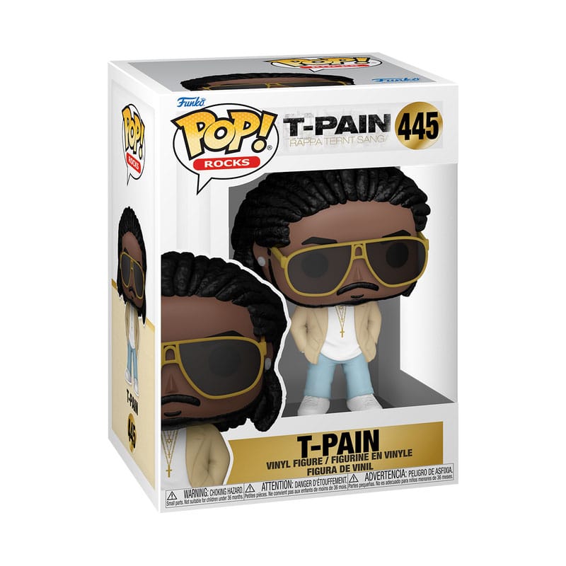 T-Pain POP! Rocks Vinyl Figure T-Pain (Rappa Ternt Sanga) 9 cm