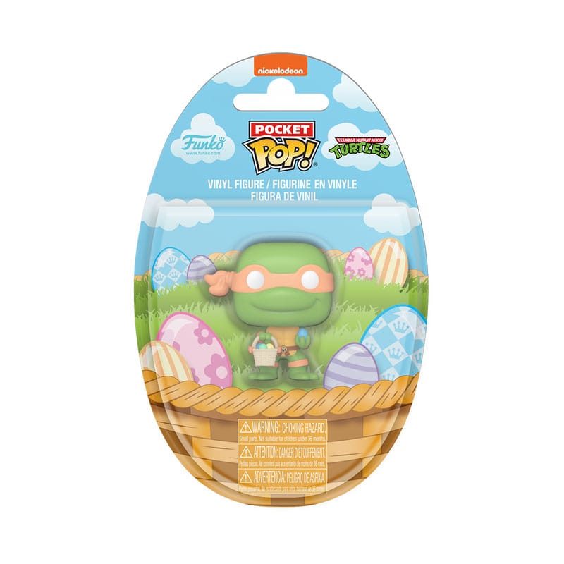 Teenage Mutant Ninja Turtles Pocket POP! Vinyl Figure Easter Michelangelo 4 cm Display (12)