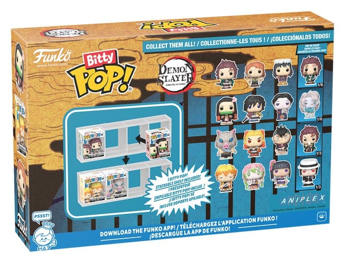 Demon Slayer: Kimetsu no Yaiba Bitty POP! Vinyl Figure 4-Pack Inosuke 2.5 cm