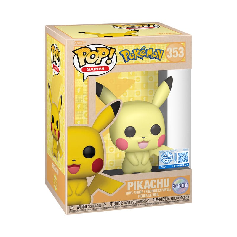 Pokémon POP! Games Vinyl Figure Pikachu (SftClr) 9 cm