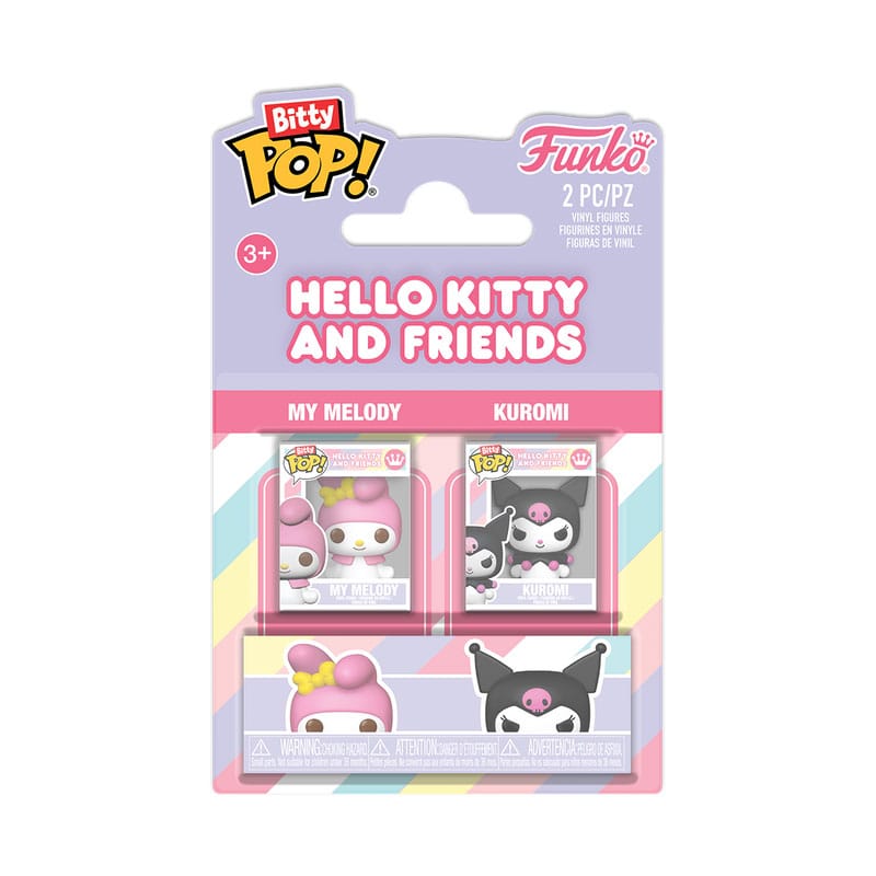 Hello Kitty Bitty POP! Vinyl Figures 2-Pack My Melody&Kuromi 2 cm