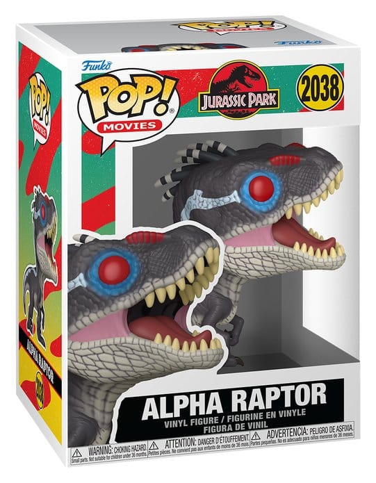 Jurassic Park POP! Movies Vinyl Figure Alpha Raptor 9 cm