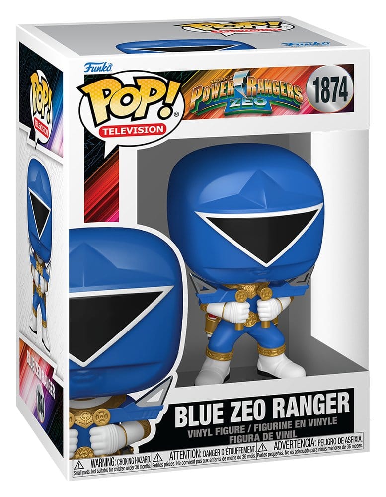 Power Rangers Zeo POP! Movies Vinyl Figures Zeo Ranger Blue 9 cm