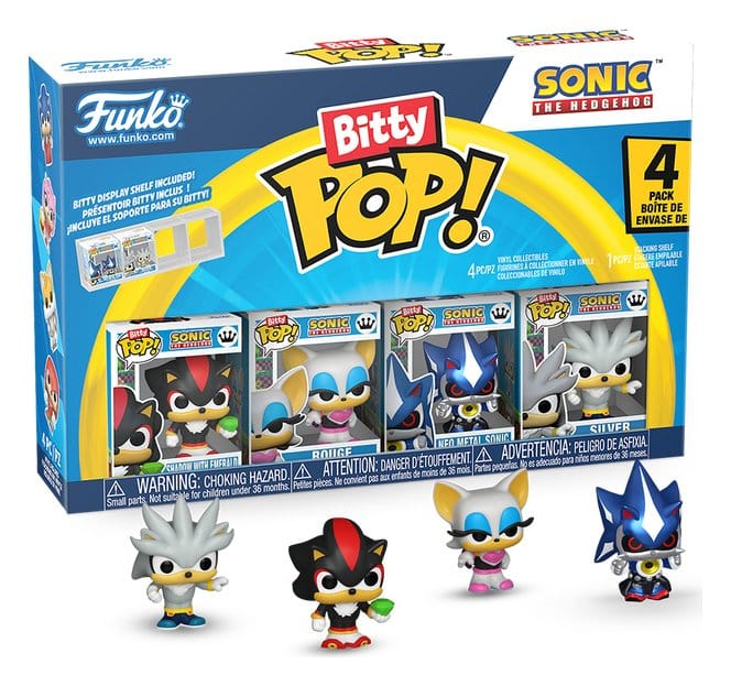 Sonic Bitty POP! Vinyl Figure 4-Pack Shadow 2,5 cm