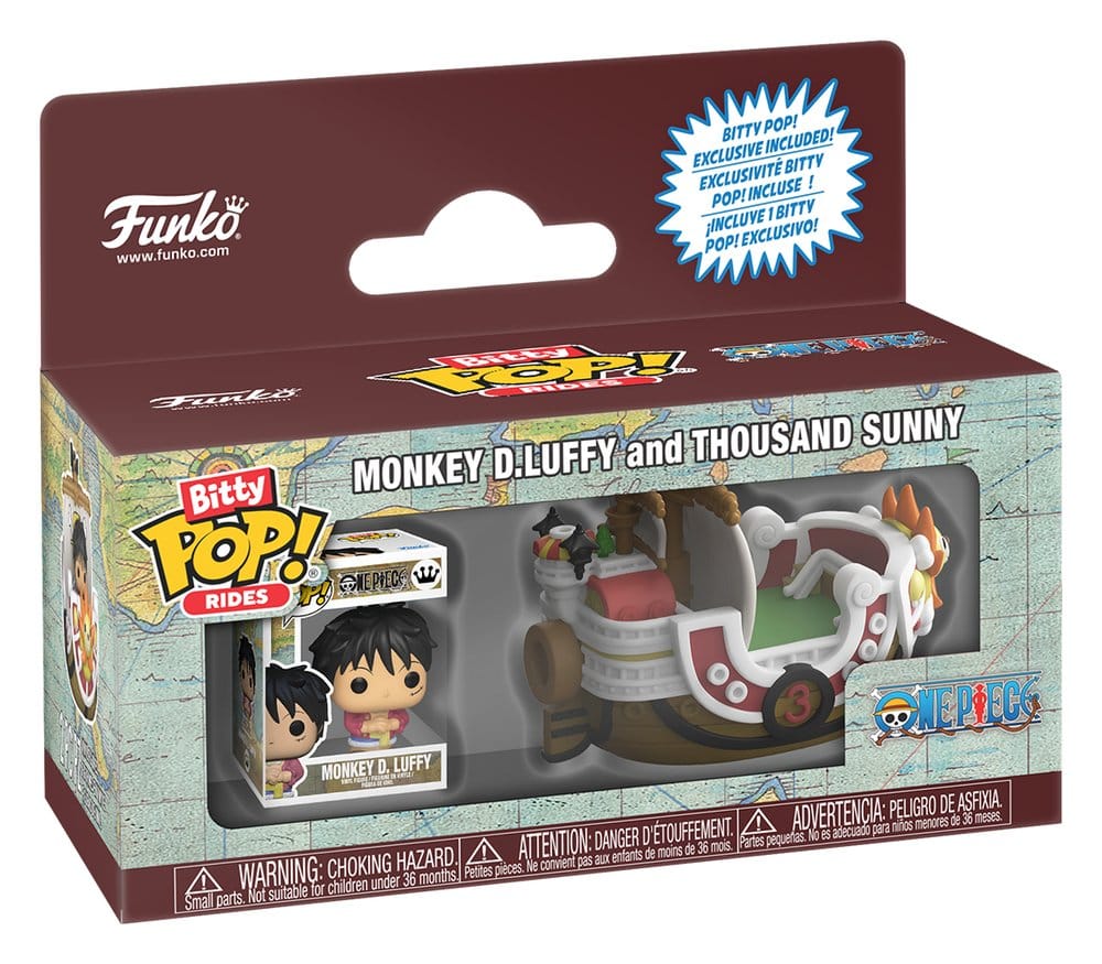 One Piece Bitty POP! Ride Vinyl Figure Thousand Sunny w/Luffy 2,5 cm