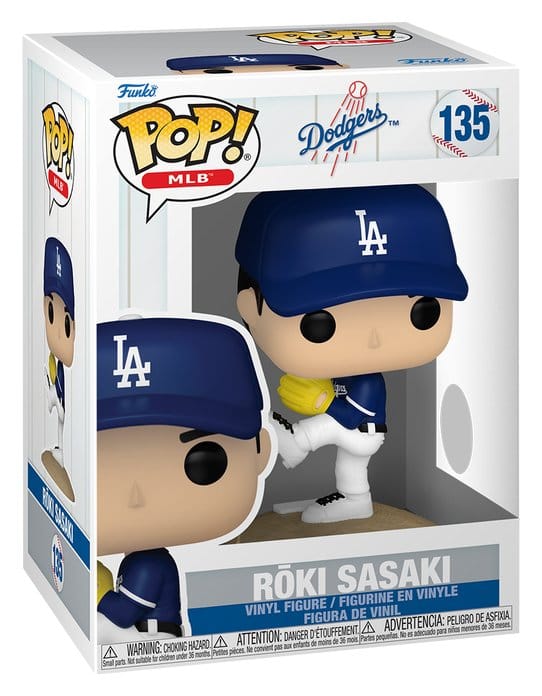 MLB POP! Vinyl Figure Dodgers- Roki Sasaki 9 cm