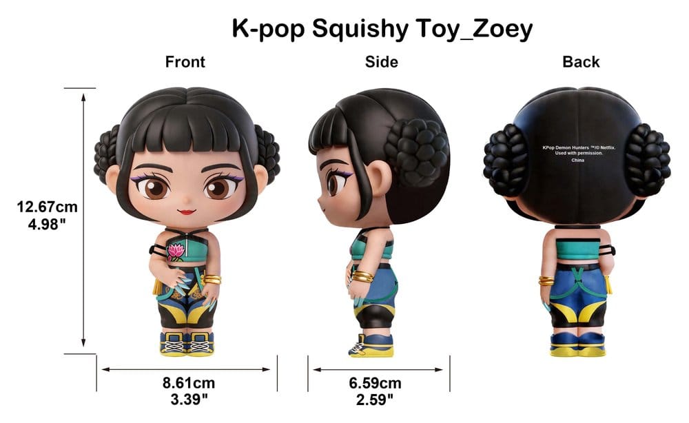 K-Pop Demon Hunters Squishy Figures Display (6)