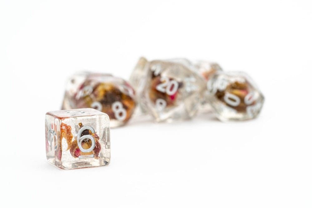 FanRoll  Dice Set Rose (7)