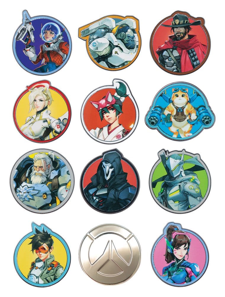 Overwatch Mystery Pin Badges Blind Box Assortment (12)