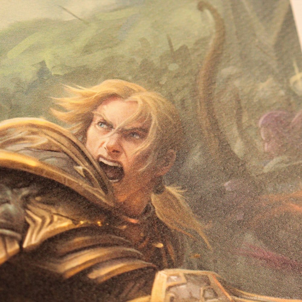 World of Warcraft Art Print Sylvanas vs Anduin Wrynn Limited Edition 42 x 30 cm