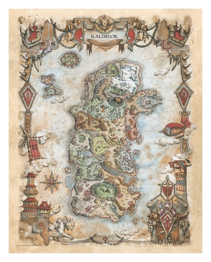 World of Warcraft Art Print Set Limited Edition 42 x 30 cm