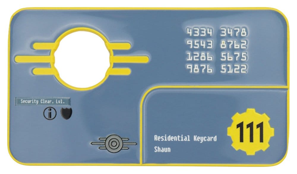 Fallout Replica Security Keycard Vault 111 Limited Edition 11 cm