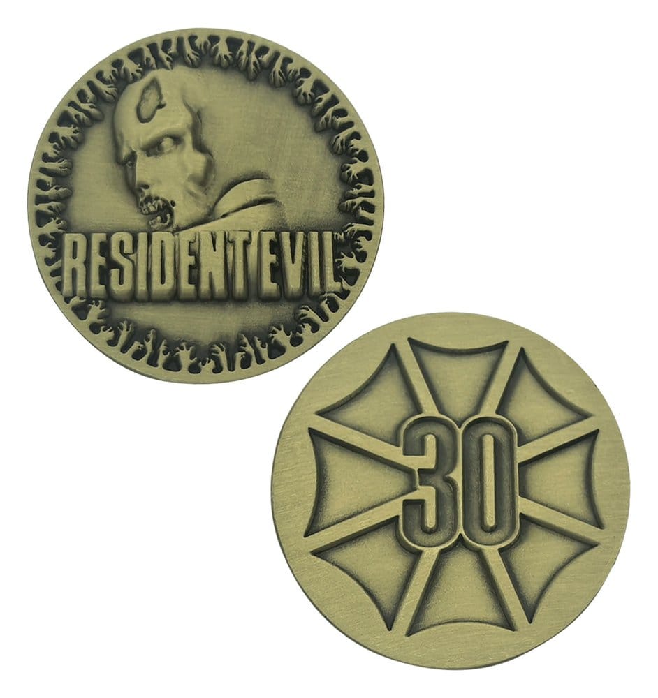 Resident Evil Collectable Coin 30th Anniversary Antique Brass