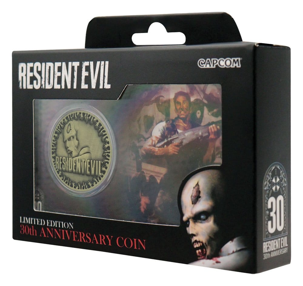 Resident Evil Collectable Coin 30th Anniversary Antique Brass