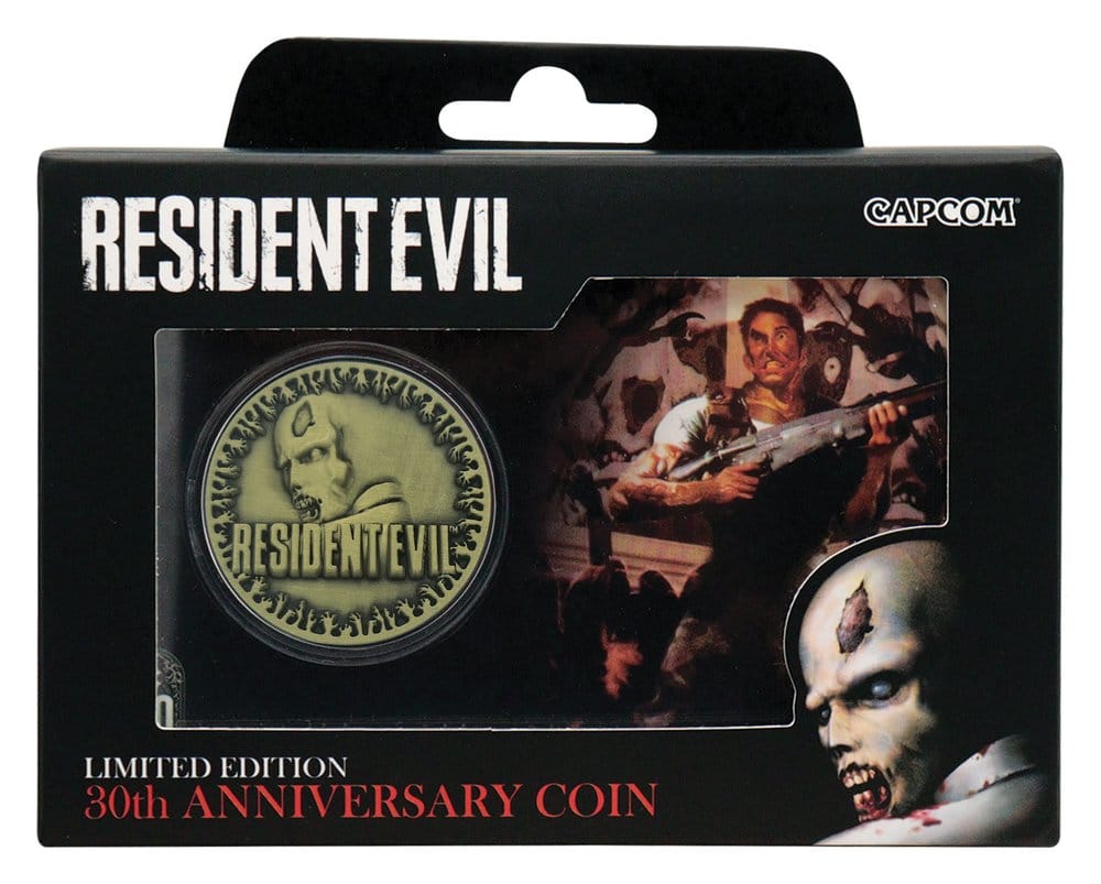 Resident Evil Collectable Coin 30th Anniversary Antique Brass