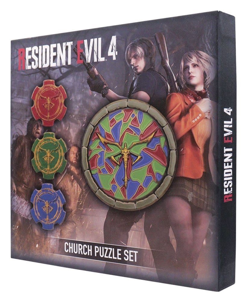 Resident Evil 4 Replica Church Puzzle Medallion Set