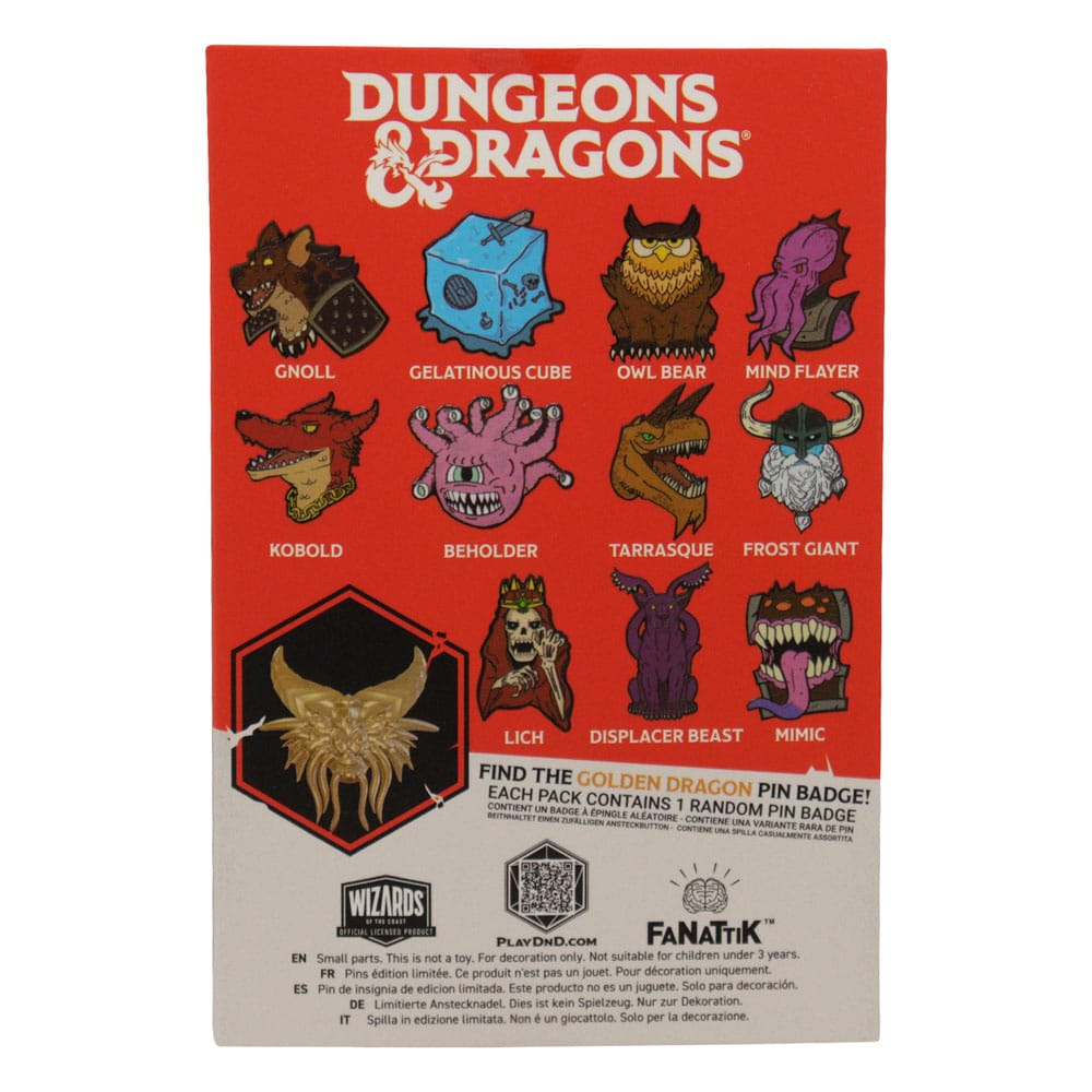 Dungeons &amp; Dragons World Pin Badge Display 50th Anniversary Mystery Pin Badge (12)