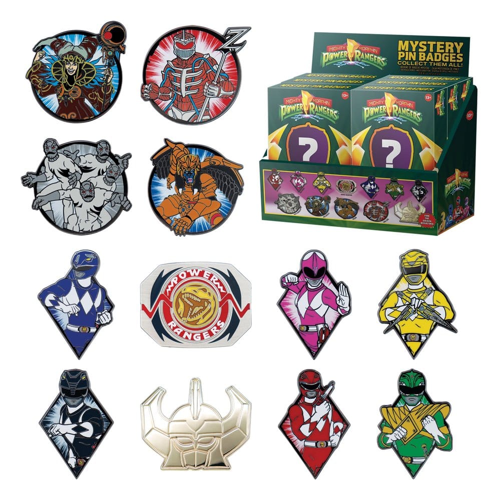 Power Rangers Mystery Pin Badges Blind Box Assortment (12)