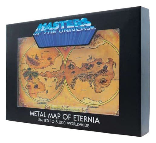 Masters of the Universe Replica Metal Map of Eternia Limited Edition 10 x 15 cm