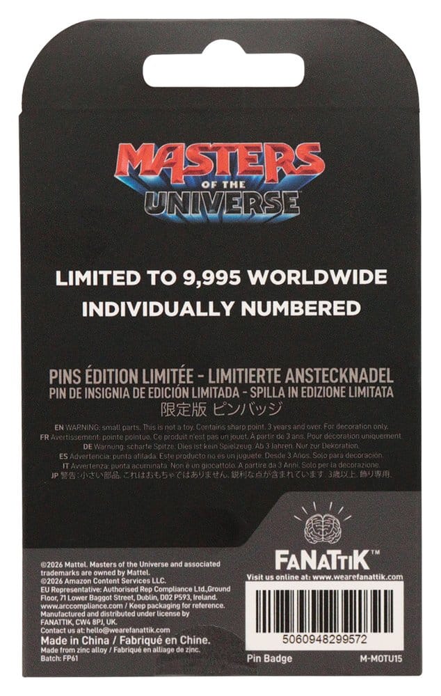 Masters of the Universe 2026 Pin Badge He-Man Limited Edition