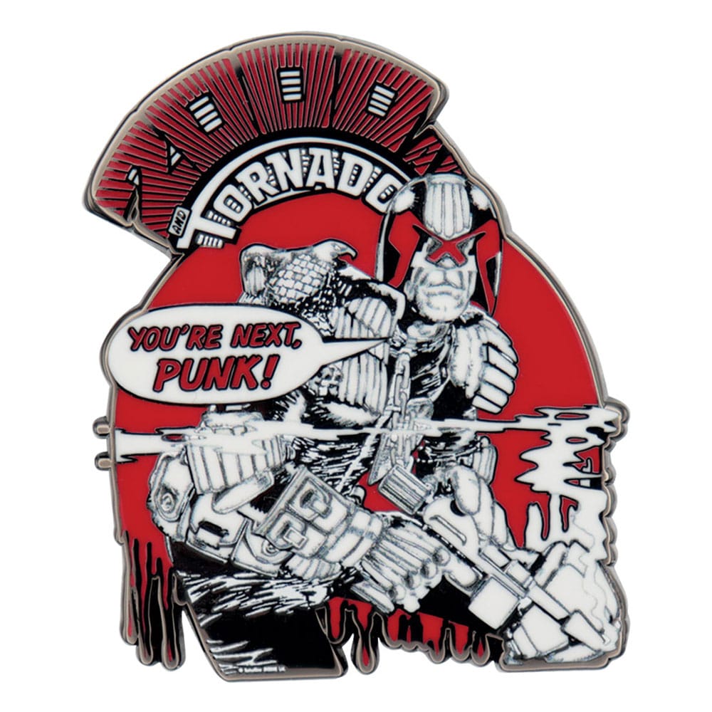 2000 AD Pin Badge Judge Dredd You're Next Punk Limited Edition