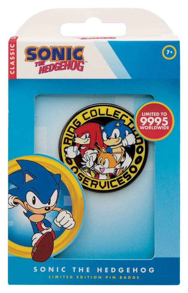 Sonic - The Hedgehog Pin Badge Sonic, Tails, Knuckles Limited Edition