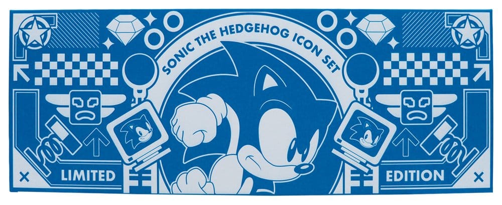 Sonic the Hedgehog Replica Commemorative Icons Set Limited Edition 10 x 28 x 4 cm
