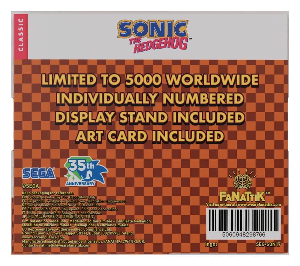 Sonic The Hedgehog Collectible Coin Original Logo