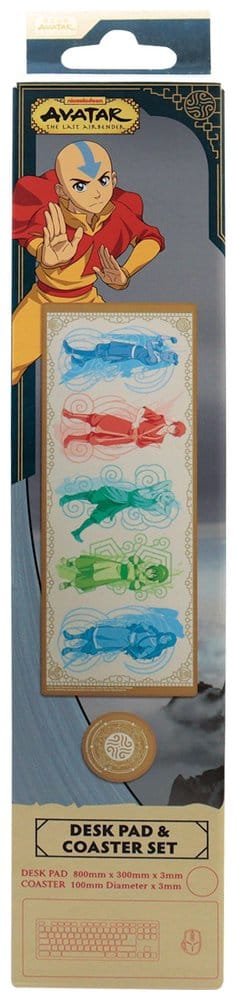 Avatar: The Last Airbender Desk Pad & Coaster Set Elements