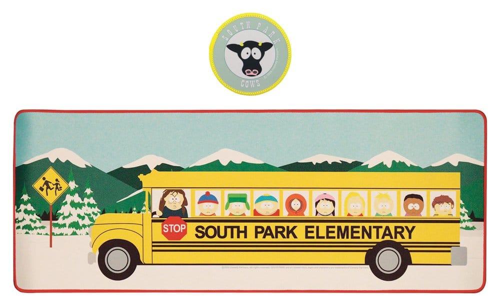 South Park Desk Pad & Coaster Set Elementary School Bus