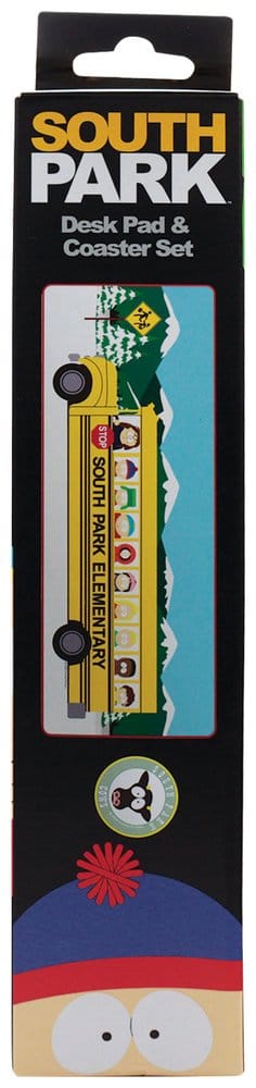 South Park Desk Pad & Coaster Set Elementary School Bus